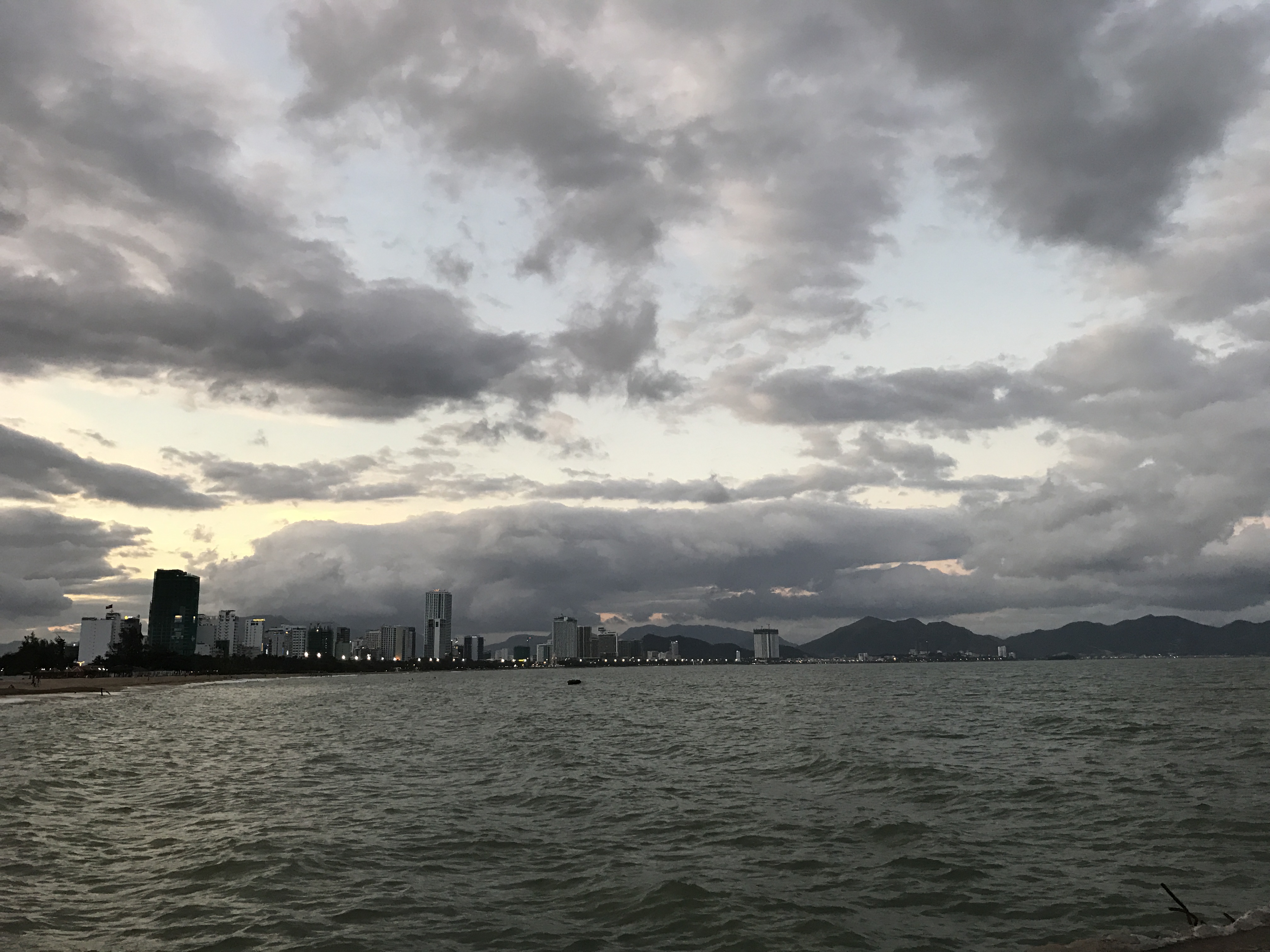 Nha Trang Beach at Dusk