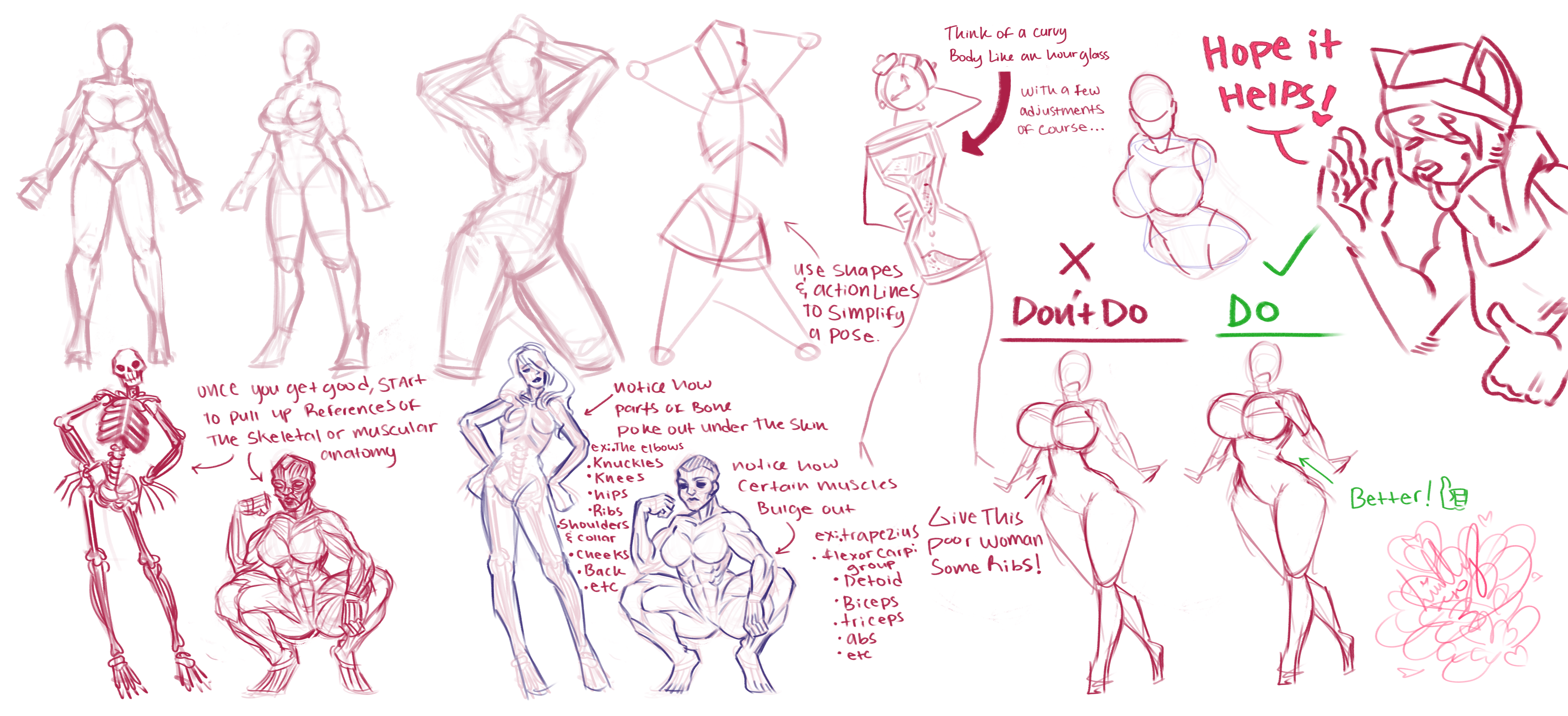 tutorial on curvy women ~ by ShibaThing on DeviantArt
