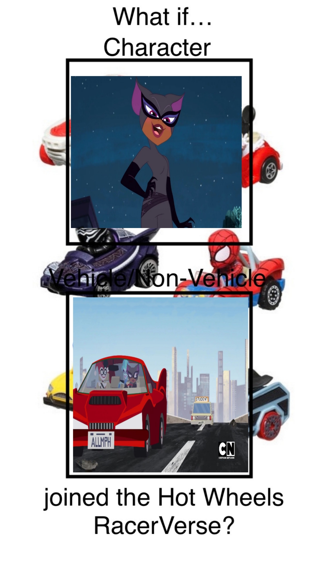 If catwoman join hot wheels racerverse