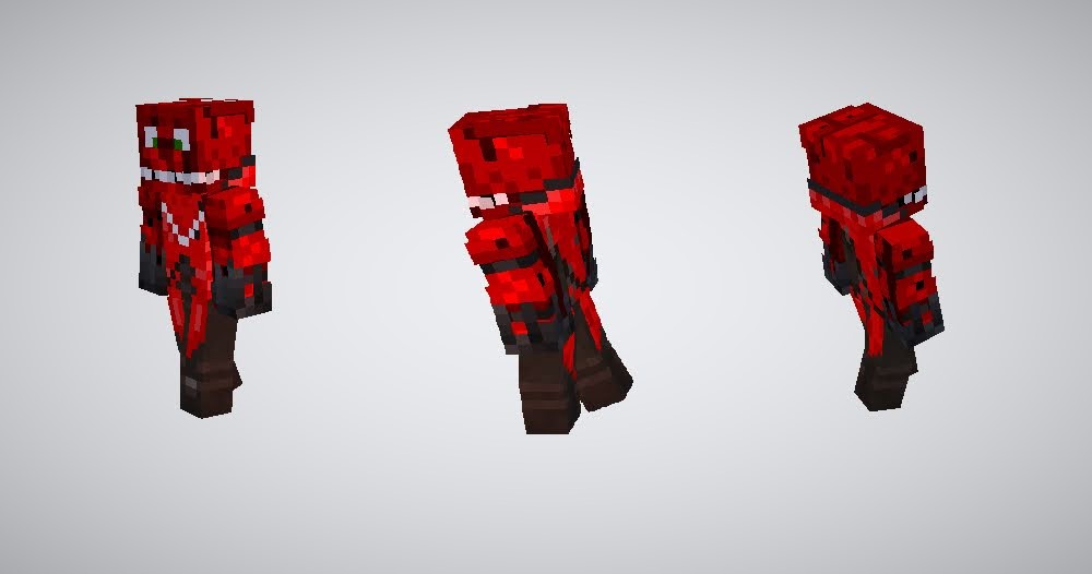 Red Creeper Minecraft Skins