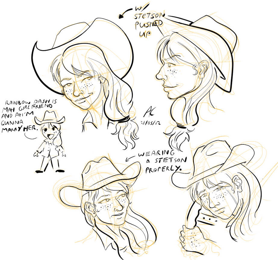 SEIE Applejack Sketchdump by Adan-Cricjer