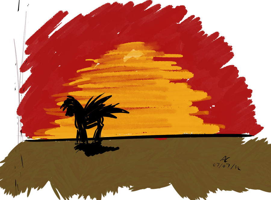 Abstract Pony Sketch by Adan-Cricjer
