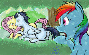 Fluttershy is dating...Soarin'!?