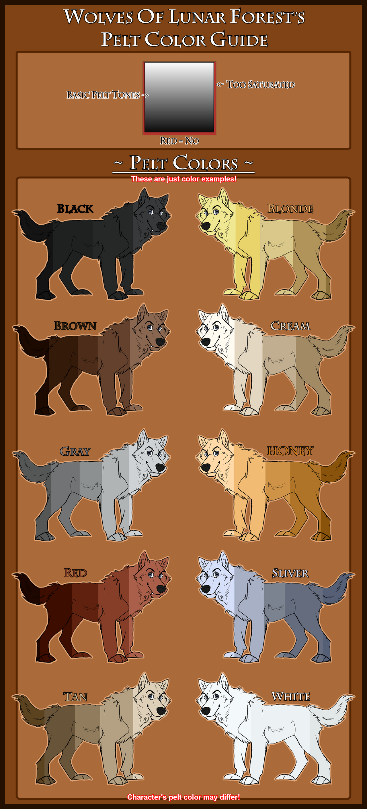 Fur Patterns In Wolves WoLF: Pelt Color Guide by DasChocolate on DeviantArt