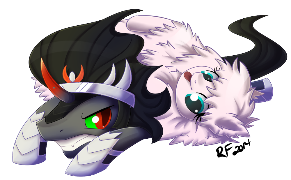 Fluffle and Sombra