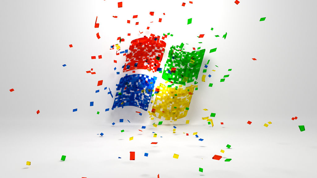 Exploding Windows Logo by Dario999 on DeviantArt