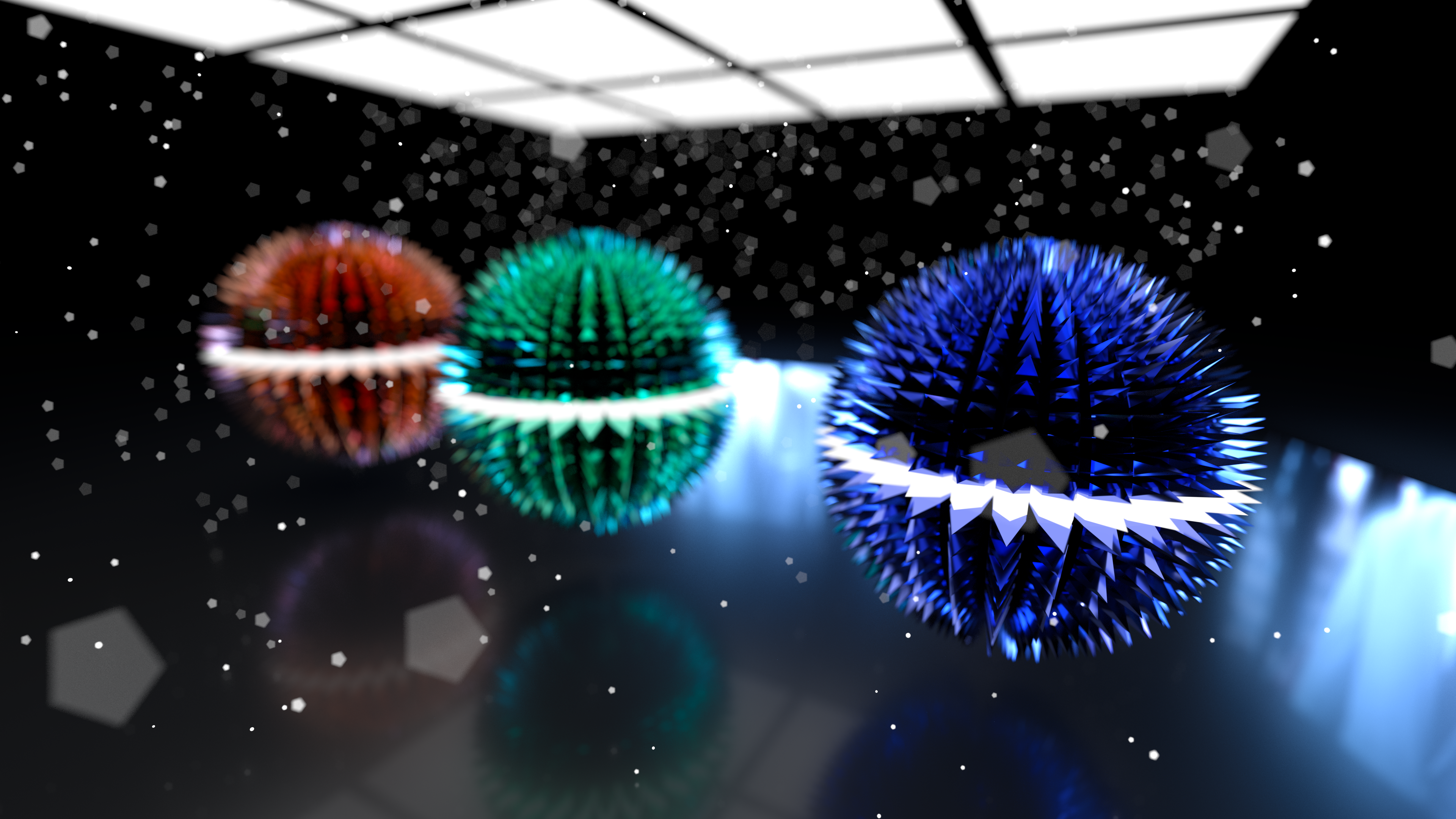 Spiked Spheres V2 (4k)