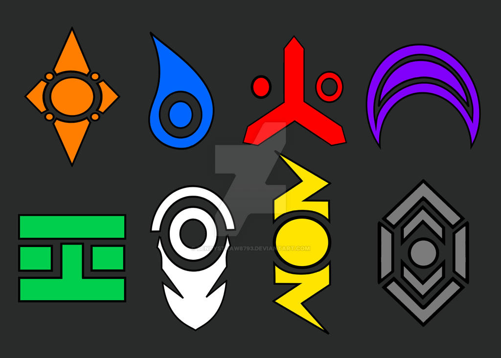 Digimon Elements Crests by bendystraw8793 on DeviantArt
