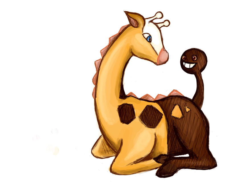 Pokemon: Girafarig by Vertigosia