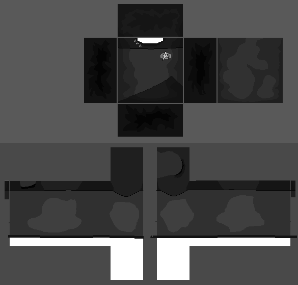 Roblox Texture Template black, Roblox shirt template png