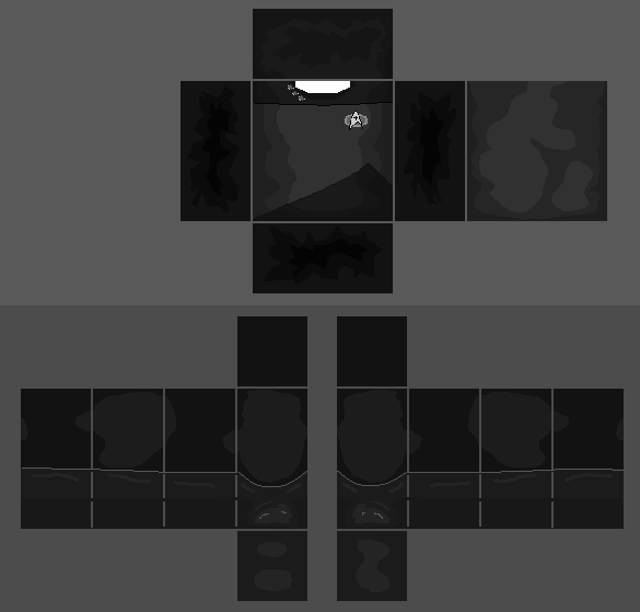 Roblox Textures Templates - Roblox Shirt Template Black