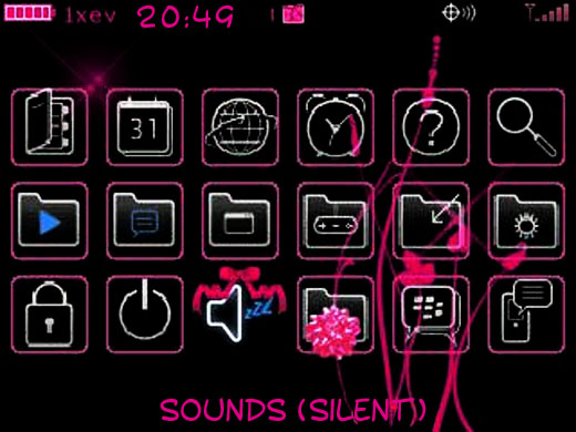 Pink BlackBerry 8530 Theme