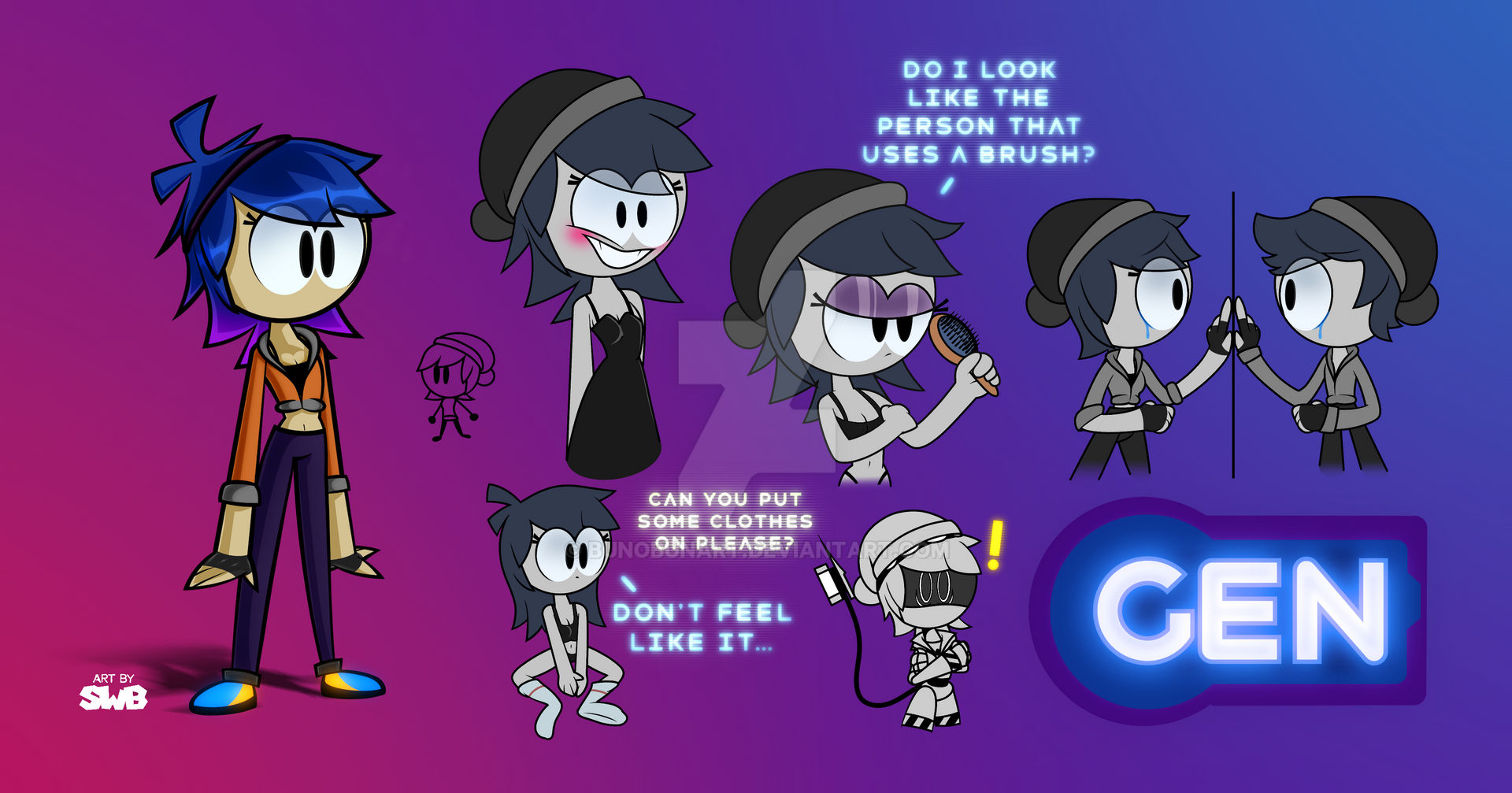 Generation Characters. Deviantart Gen (OC) by BunoBunArt on DeviantArt