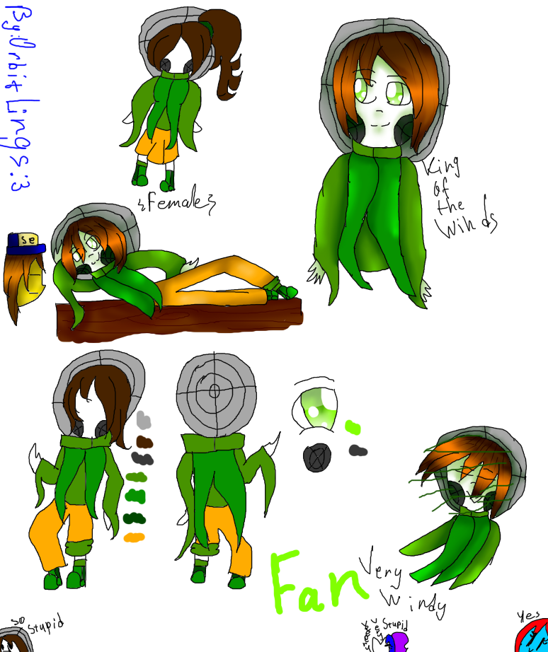 Humanized Fan Fan (Human) by OrbitLings on DeviantArt