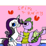 Spike x Rarity Hearts and Hoofs day I made 