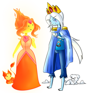 Flame Princess and Ice Prince Finn