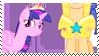 Stamp - Flash Sentry x Twilight Sparkle by Rumay-Chian