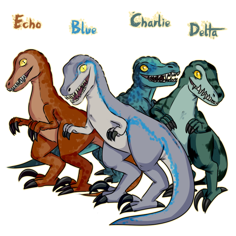 2 Raptor Friends Raptor Squad by Rumay-Chian on DeviantArt