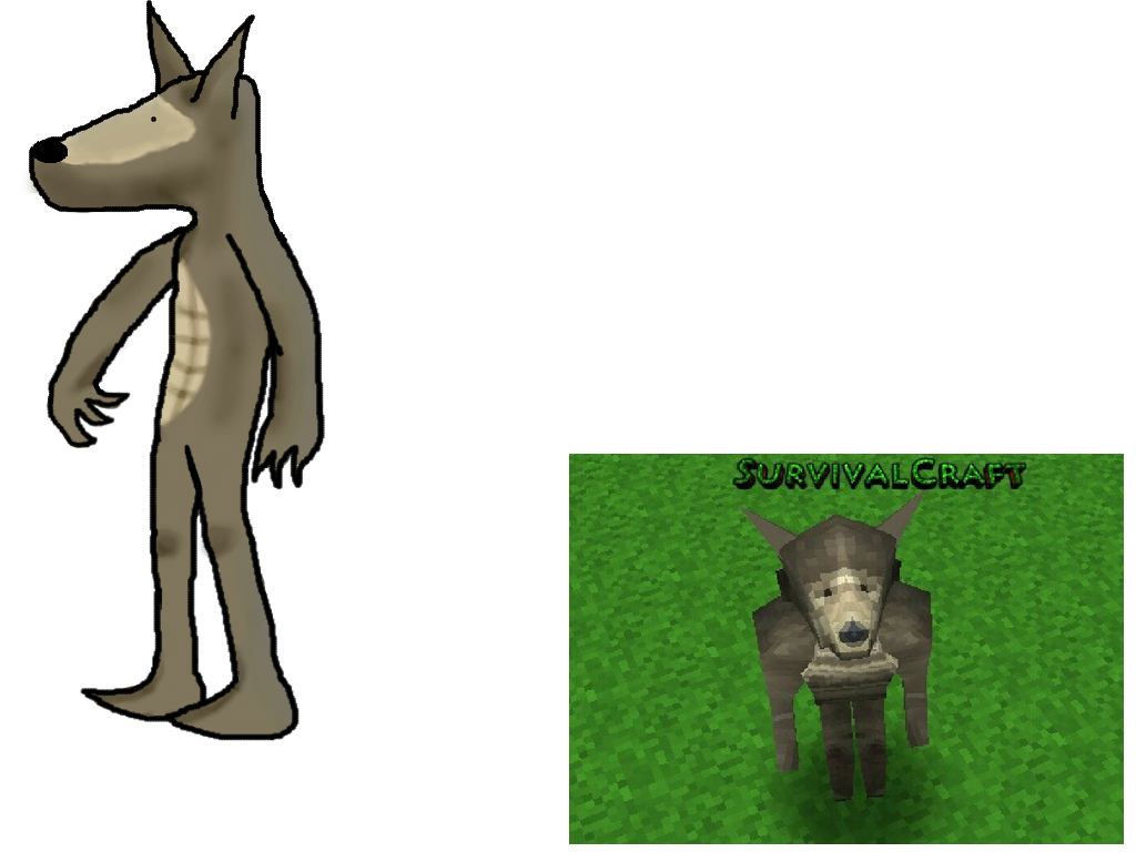 Survivalcraft: Werewolf (not blocky)