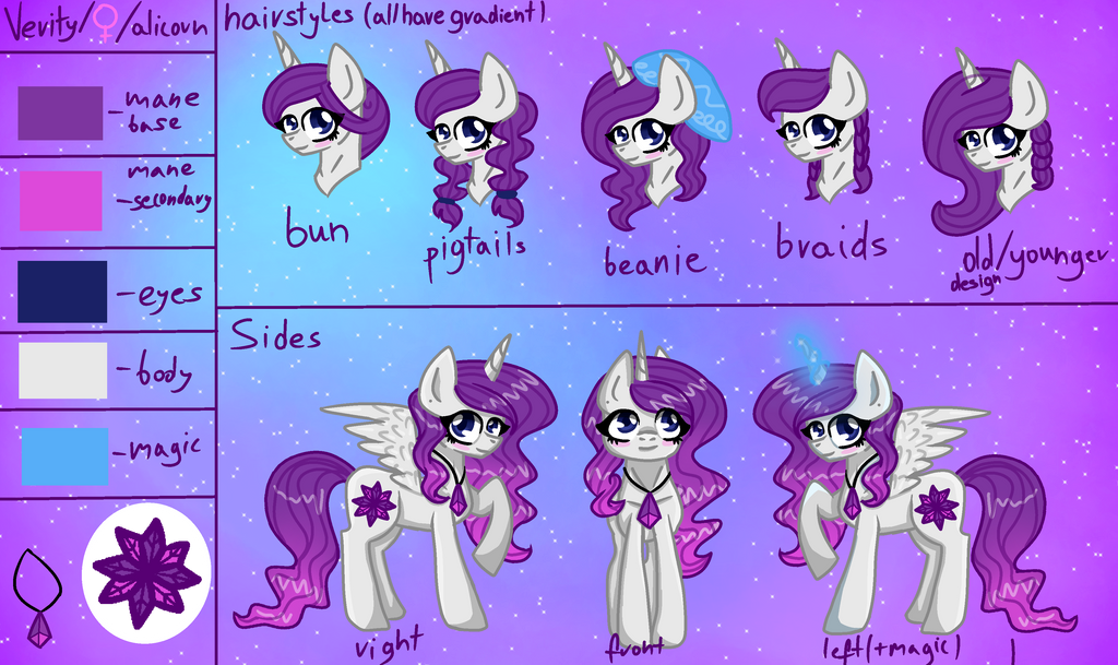 Verity reference sheet (v3.1) by TheRoseOfMay on DeviantArt