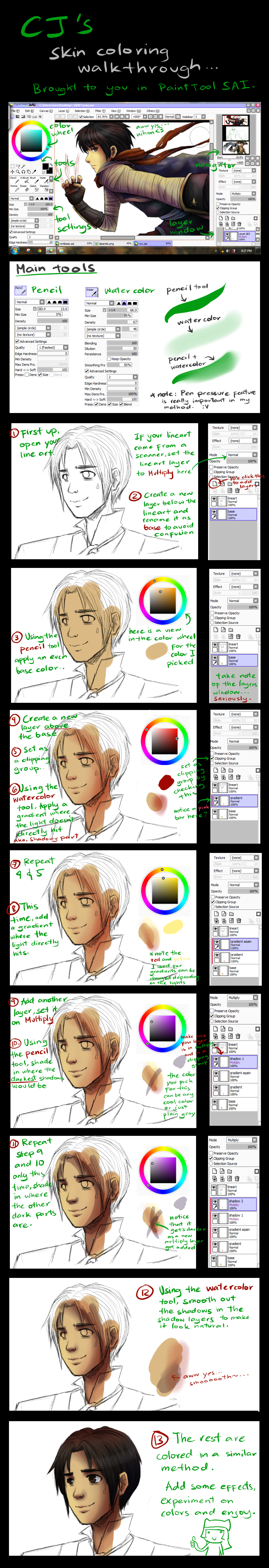 CJ's skin coloring tutorial