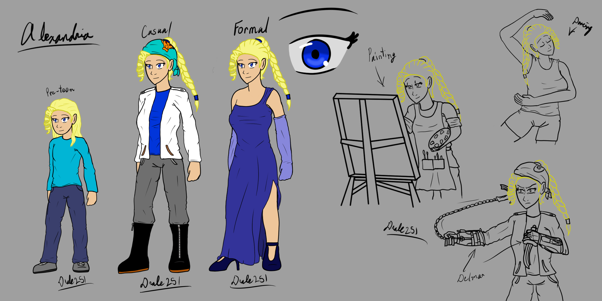 OC Reference Sheet - Alexandria