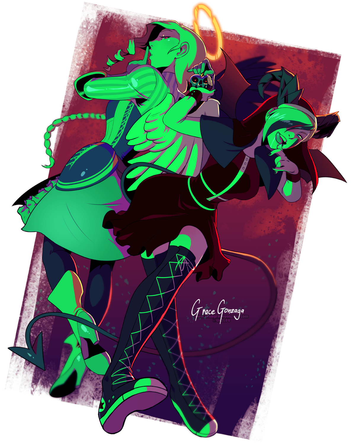 Alexandria and Elizabeth Hallows Eve (Commissioned