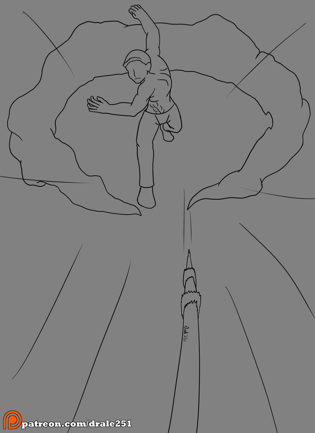 2020 Drawtober Day 9 - Throw