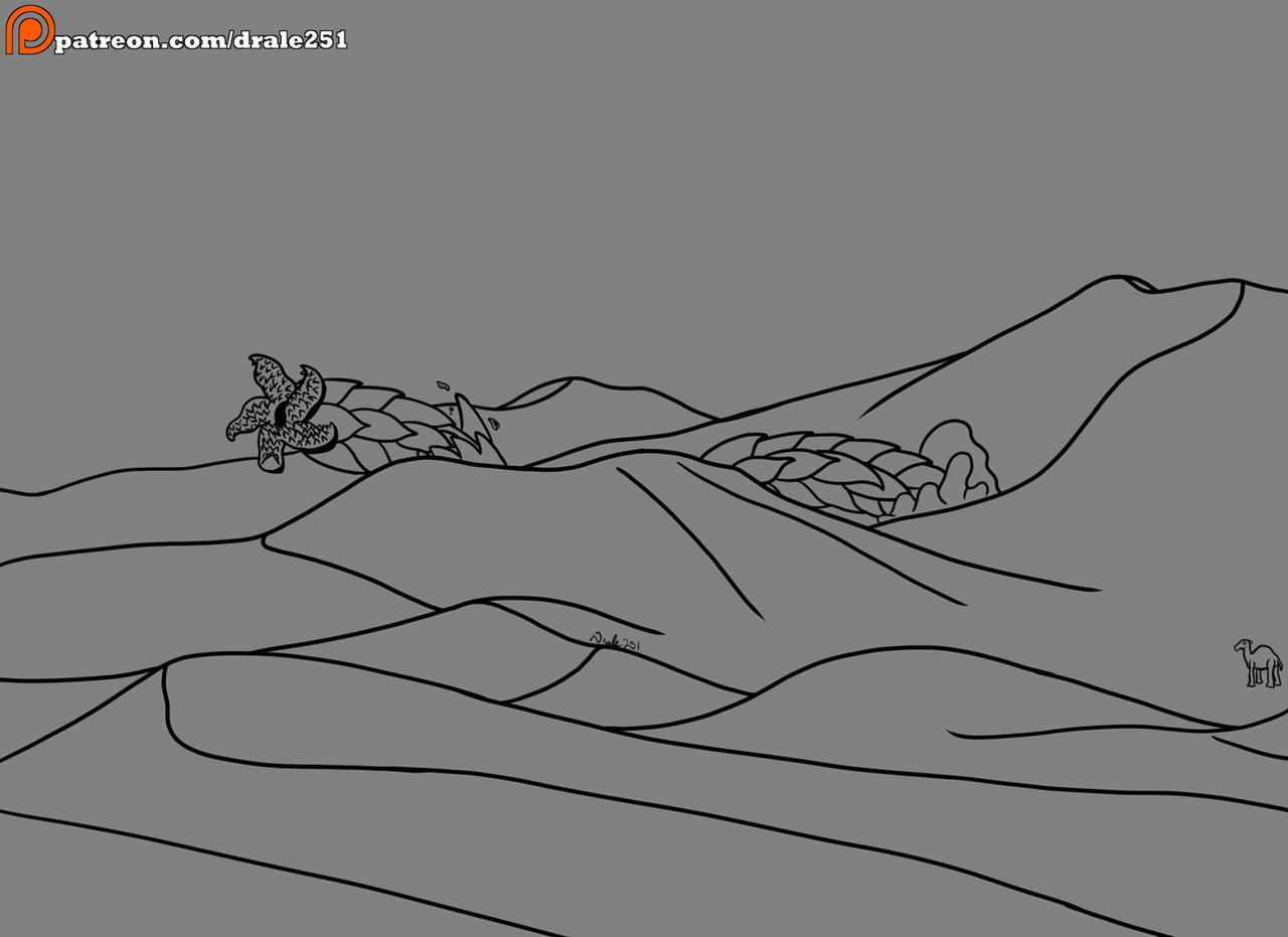 2020 Drawtober Day 13 - Dune