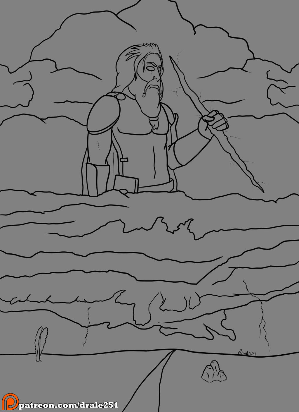 2020 Drawtober Day 17 - Storm