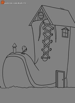 2020 Drawtober Day 29 - Shoe