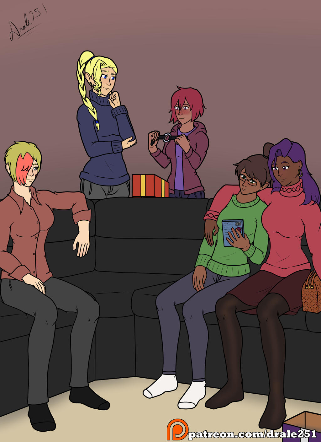 Alex and Liz with Trio for X-Mas