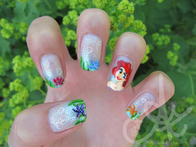 Little Mermaid Nail Art