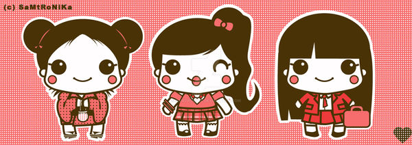 Cute japanese girl design