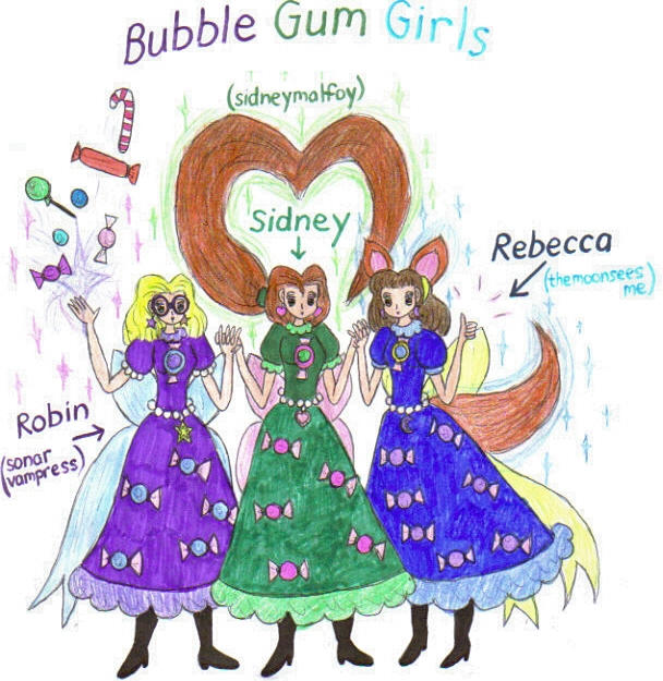 Bubble Gum Girls By Winter Colorful On DeviantArt bubble-gum-girls-by-winter-colorful-on-deviantart