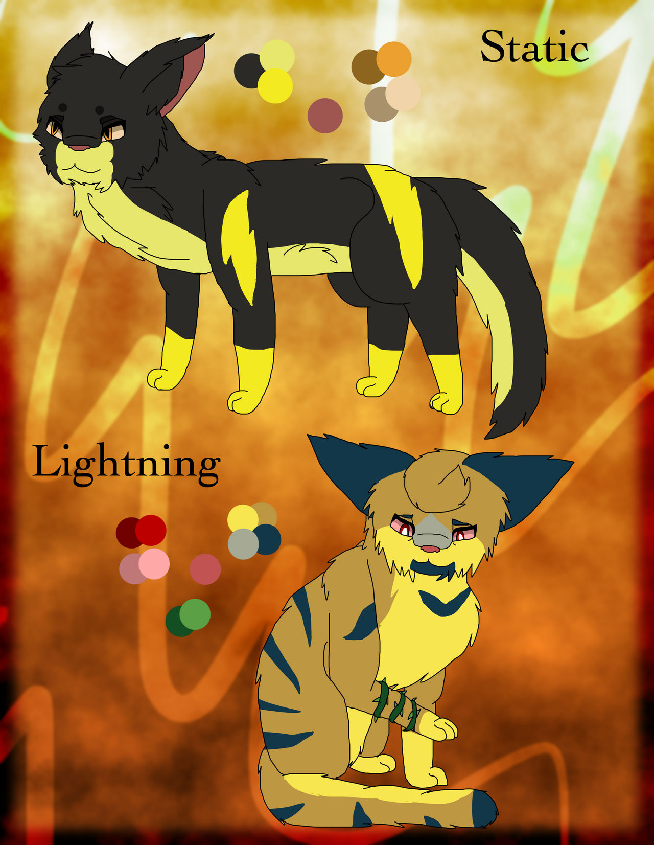 (Element cat) Lightning and Static by LightDragon789 on DeviantArt