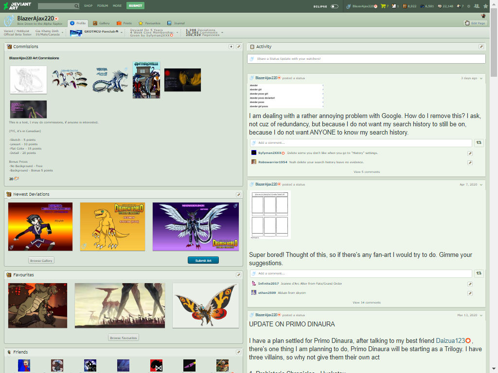 Deviantart Old Ui Good ol' Memories of Deviantart Classic by BlazerAjax220 on DeviantArt