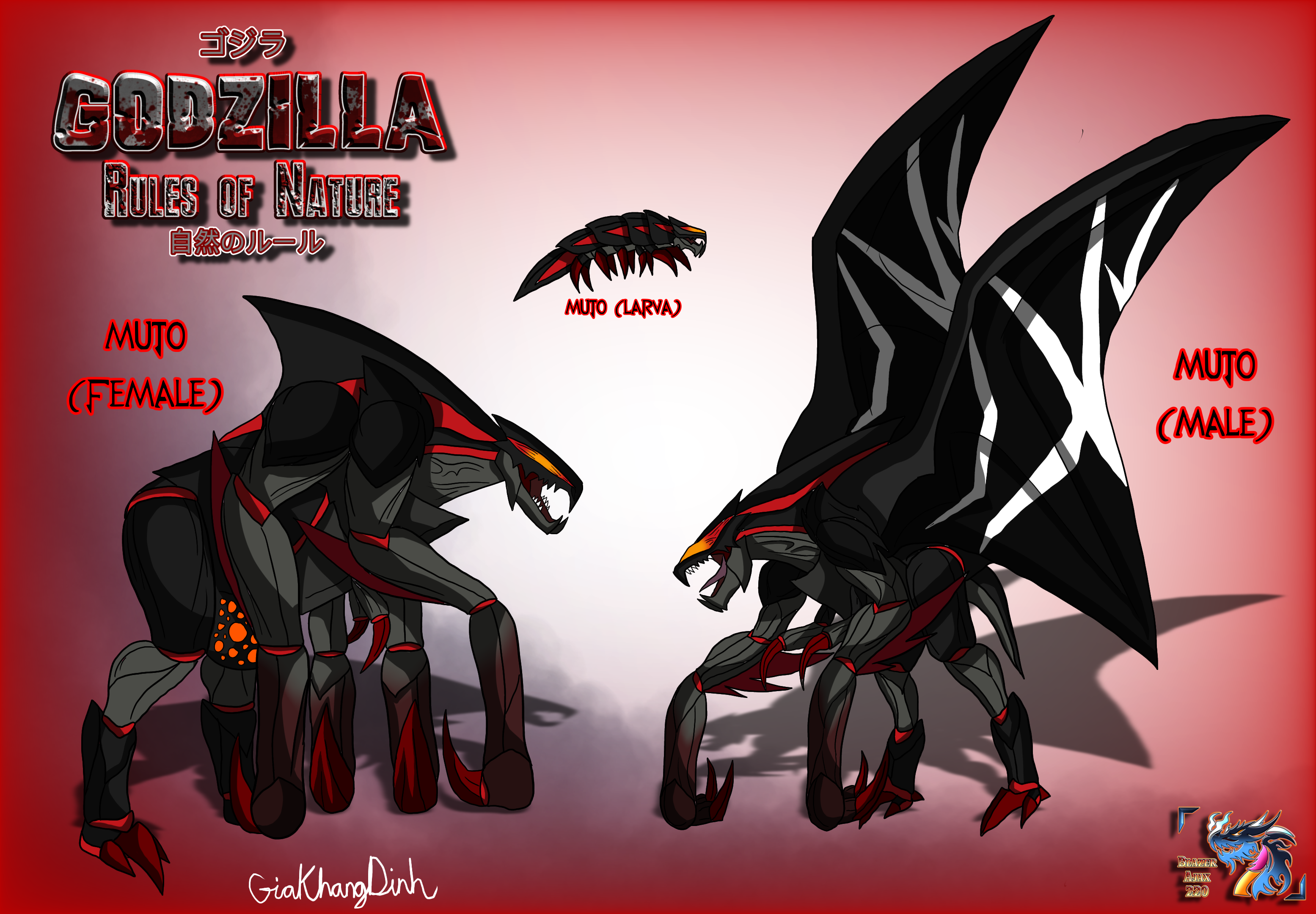 All Muto Types The Satoverse Kaiju Files I - MUTOs by BlazerAjax220 on DeviantArt