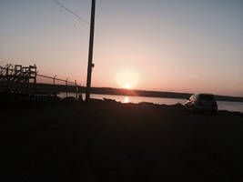 Sunset At The Boat Yard