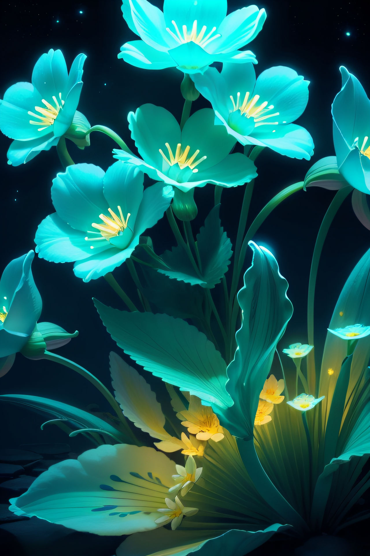 Bioluminescent Flowers 4 By