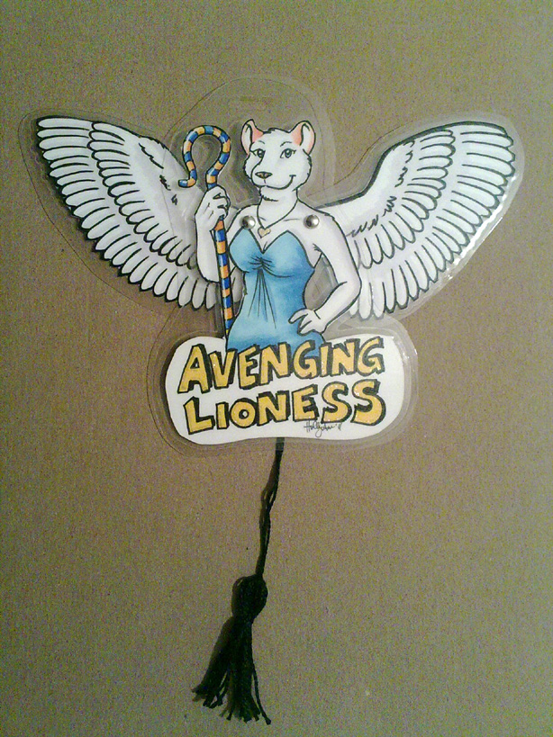 Avenging Lioness Moving Badge