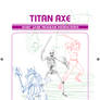 Titan Axe Atari 2600 Label Art WIP.