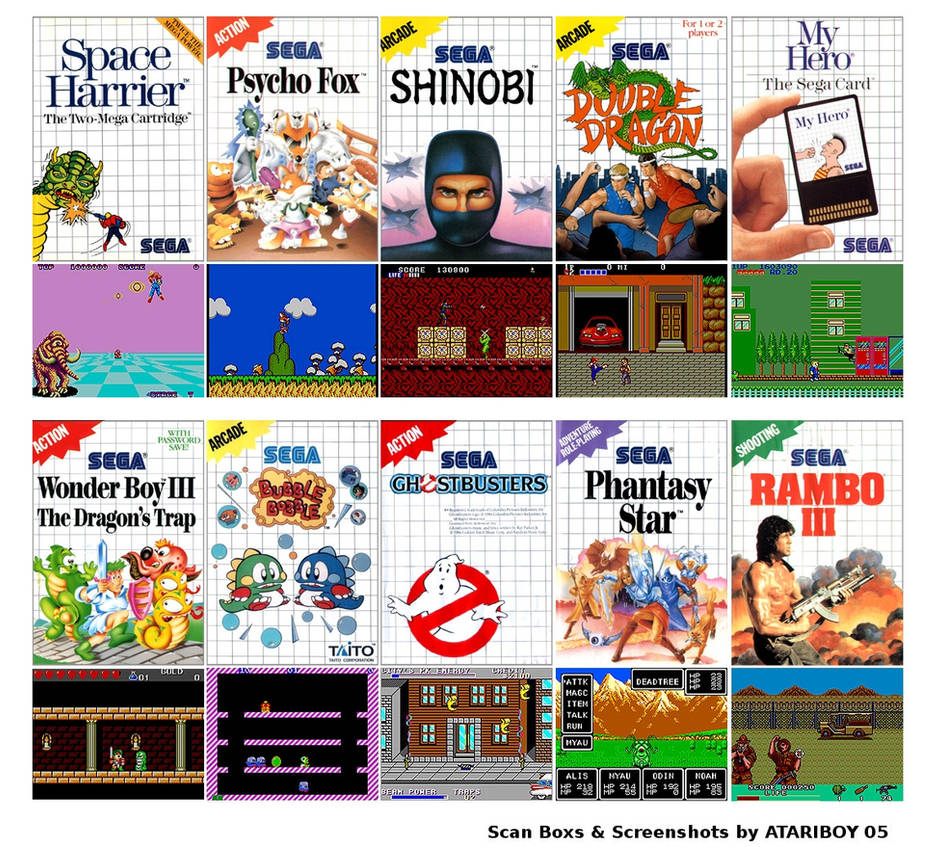 salvie muskel ligegyldighed Top Ten Games - Sega Master System by Atariboy2600 on DeviantArt
