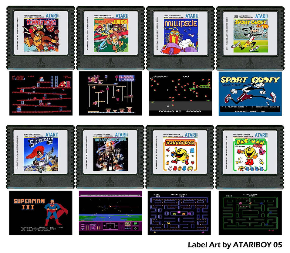 Atari Labels Art - 5200 by Atariboy2600 on DeviantArt