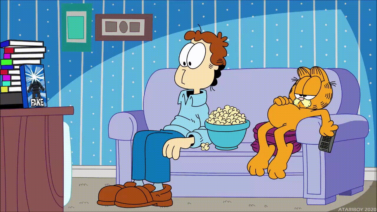 Garfield Movie Night. by Atariboy2600 on DeviantArt