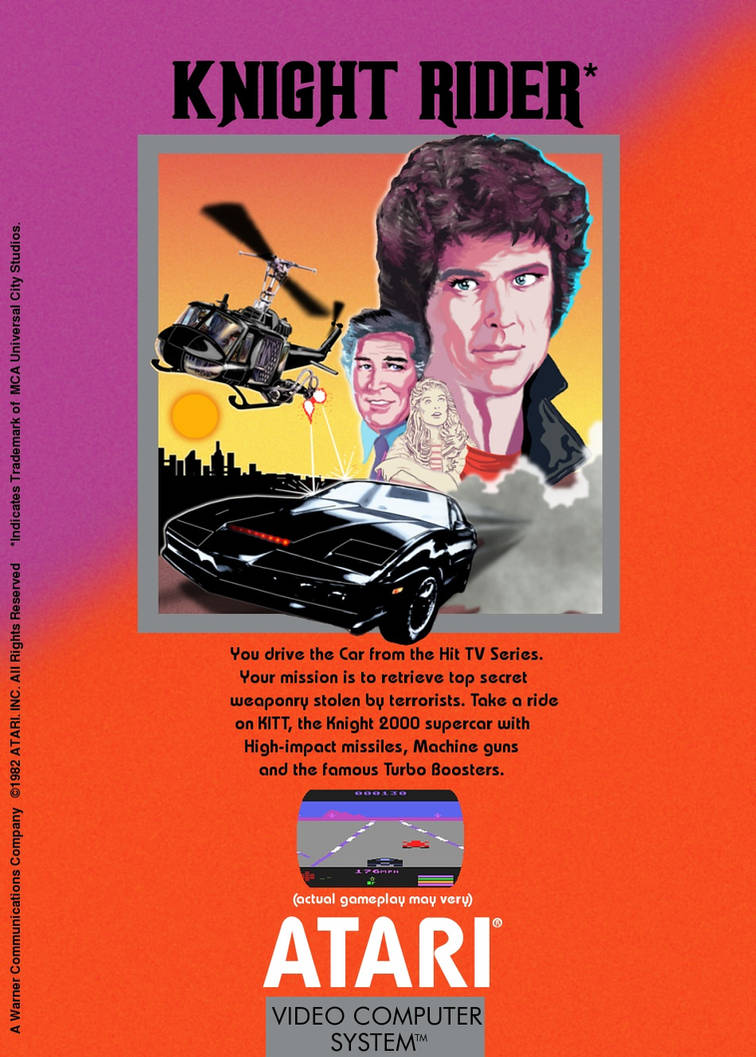 Knight Rider Atari Knight Rider For Atari 2600 Ad by Atariboy2600 on DeviantArt