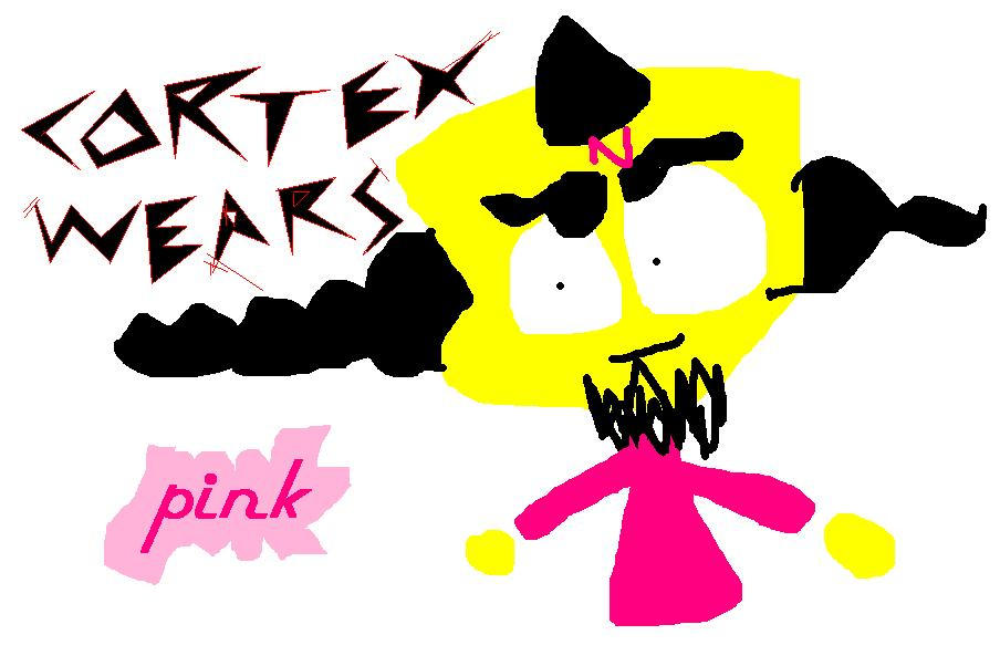 Pink Cortex Cortex wears pink by silly-lilly2221 on DeviantArt