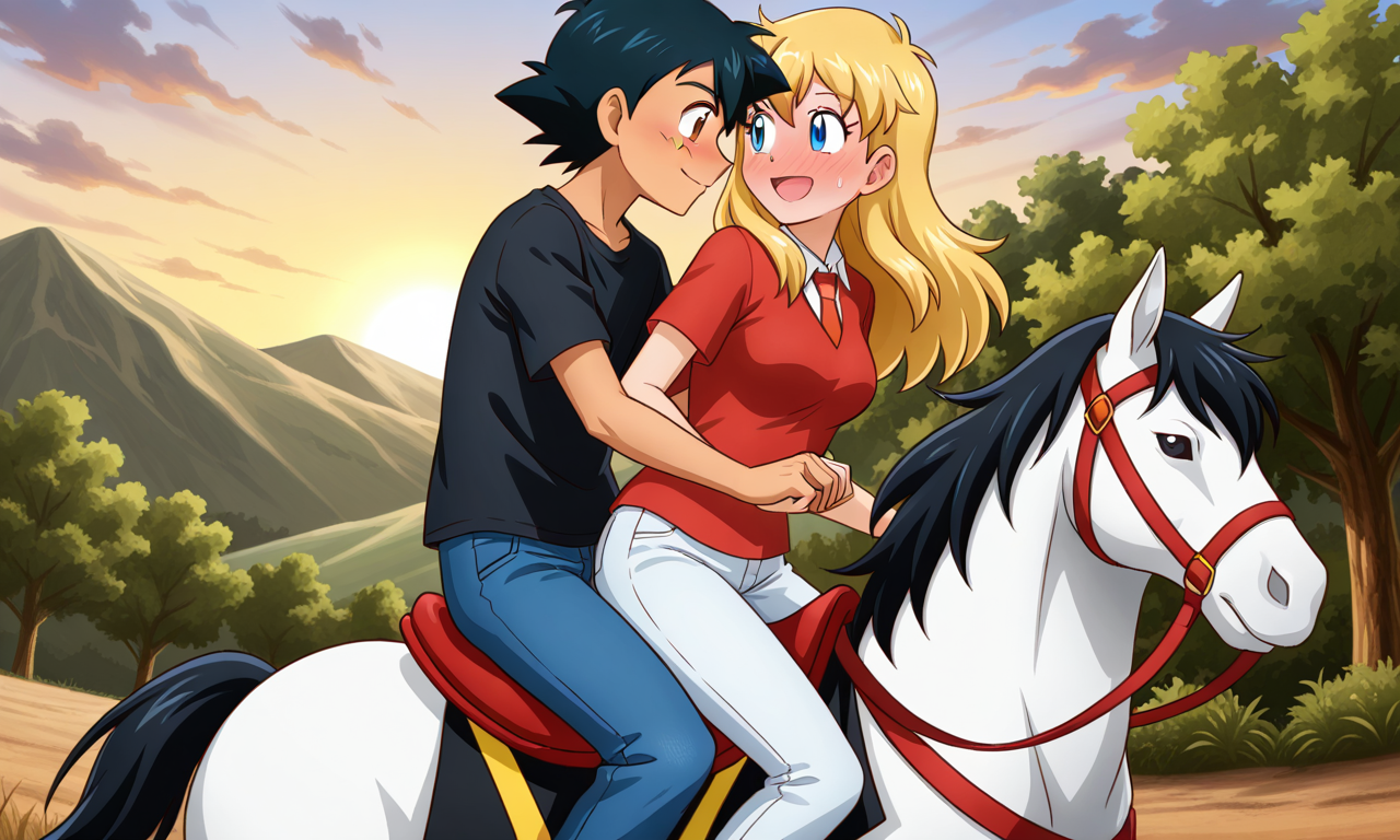 Ash Riding A Legendary Ash's Horseland Romance by PeteTheRock2002 on DeviantArt