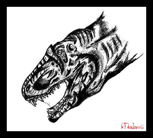 Allosaurus Head By Malavii On DeviantArt