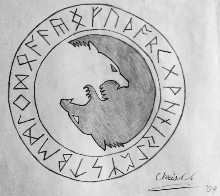 Unic Wolf Runic Wolf Ying-Yang by TickleMeHoHo on DeviantArt